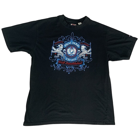 Phat Farm Y2K Oversized Distressed Tee 3XL - Picture 1 of 11